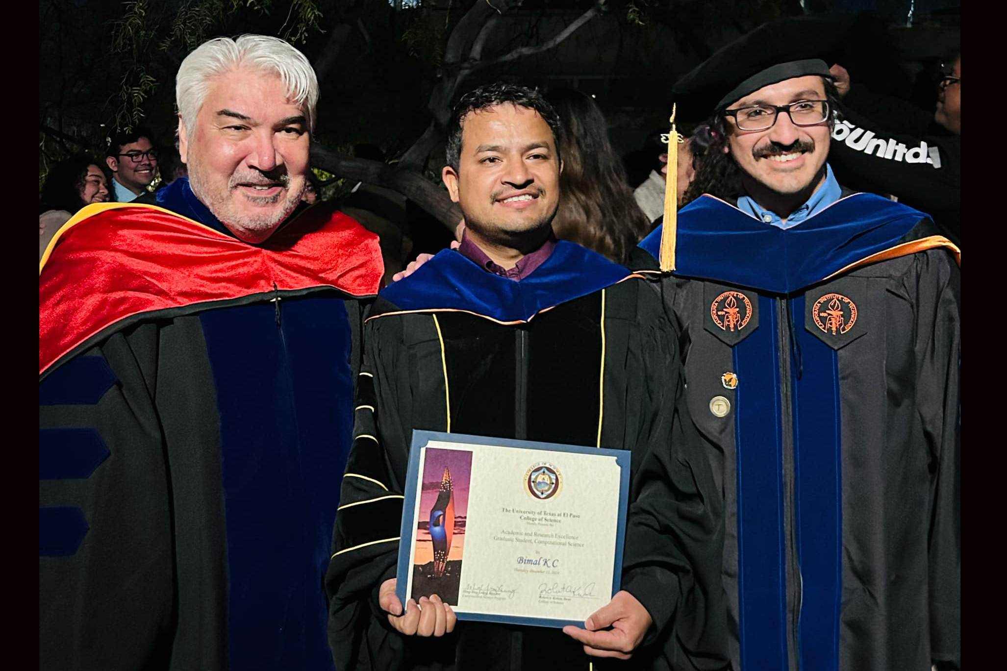 Academic and Research Excellence award(2024), Computational Science, UTEP